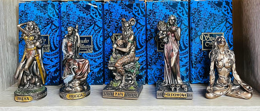 Mini god and goddess figurines