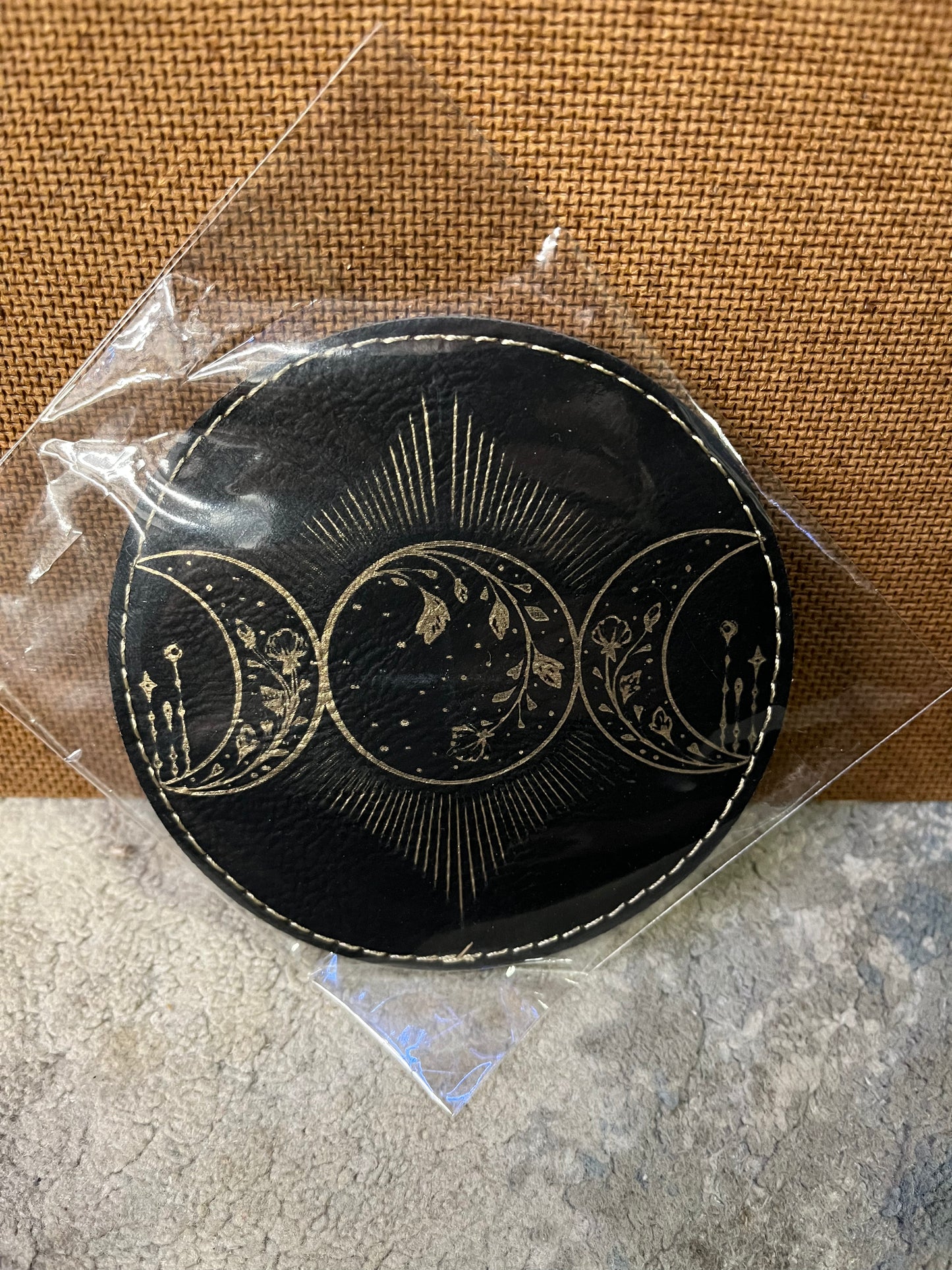 Leather coasters