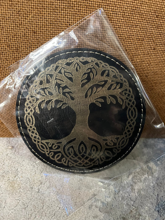 Leather coasters