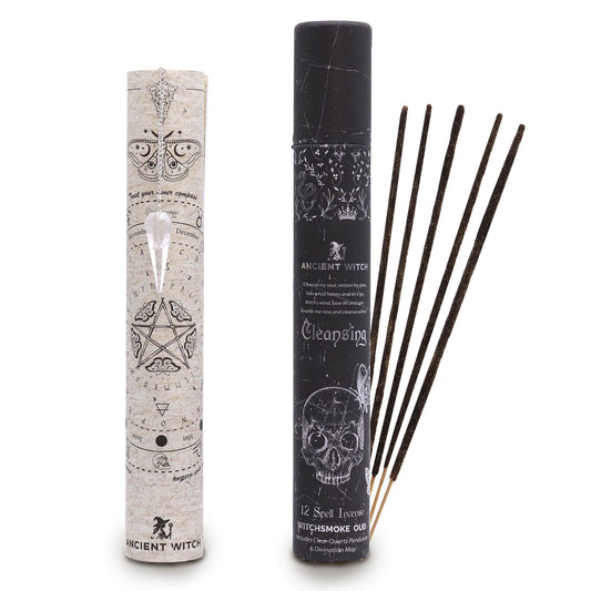 Ancient Witch Spell Incense - Cleansing - Rock Crystal Pendulum
