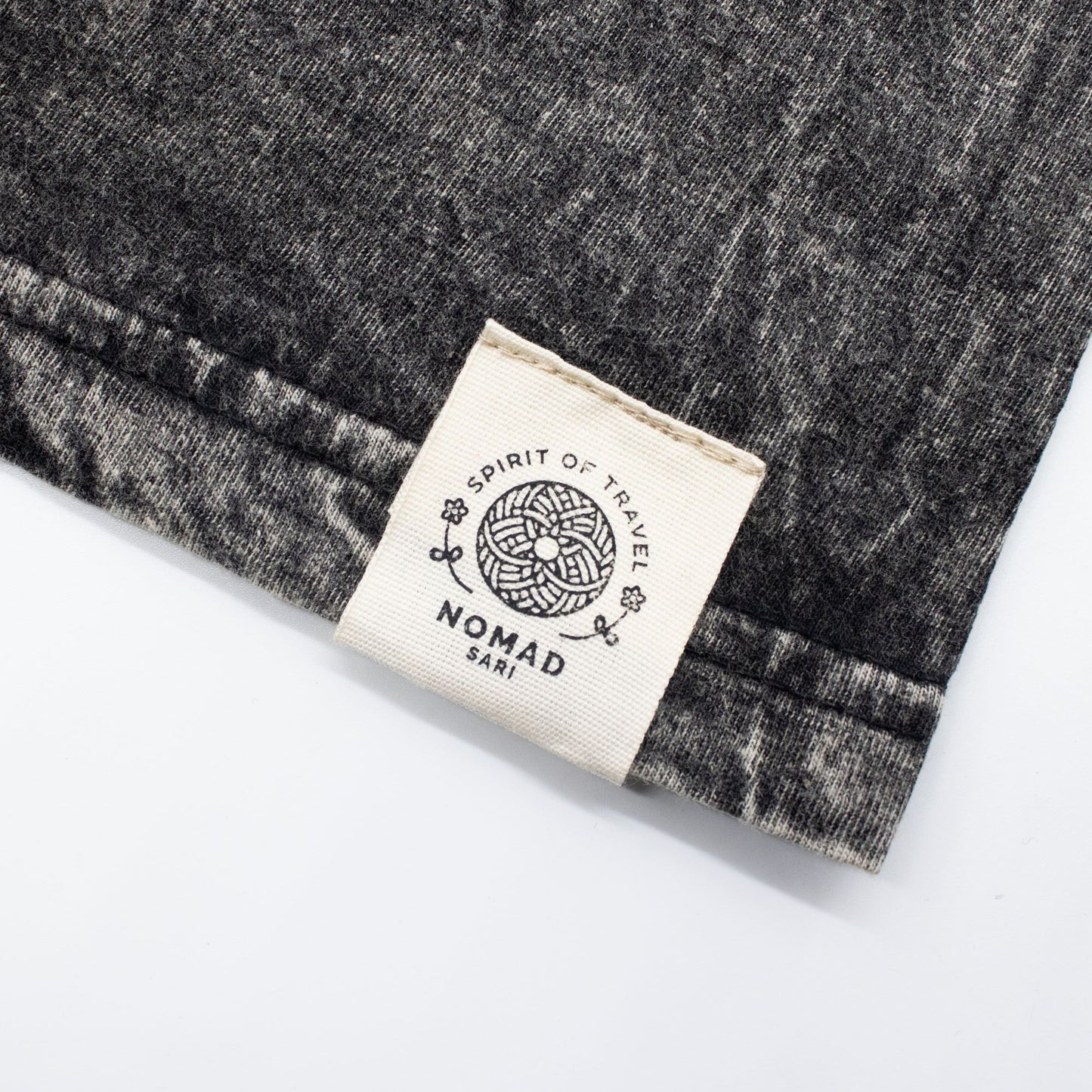 Nomad Sari Stonewashed Cotton T-Shirt - Rebel - Charcoal - XL