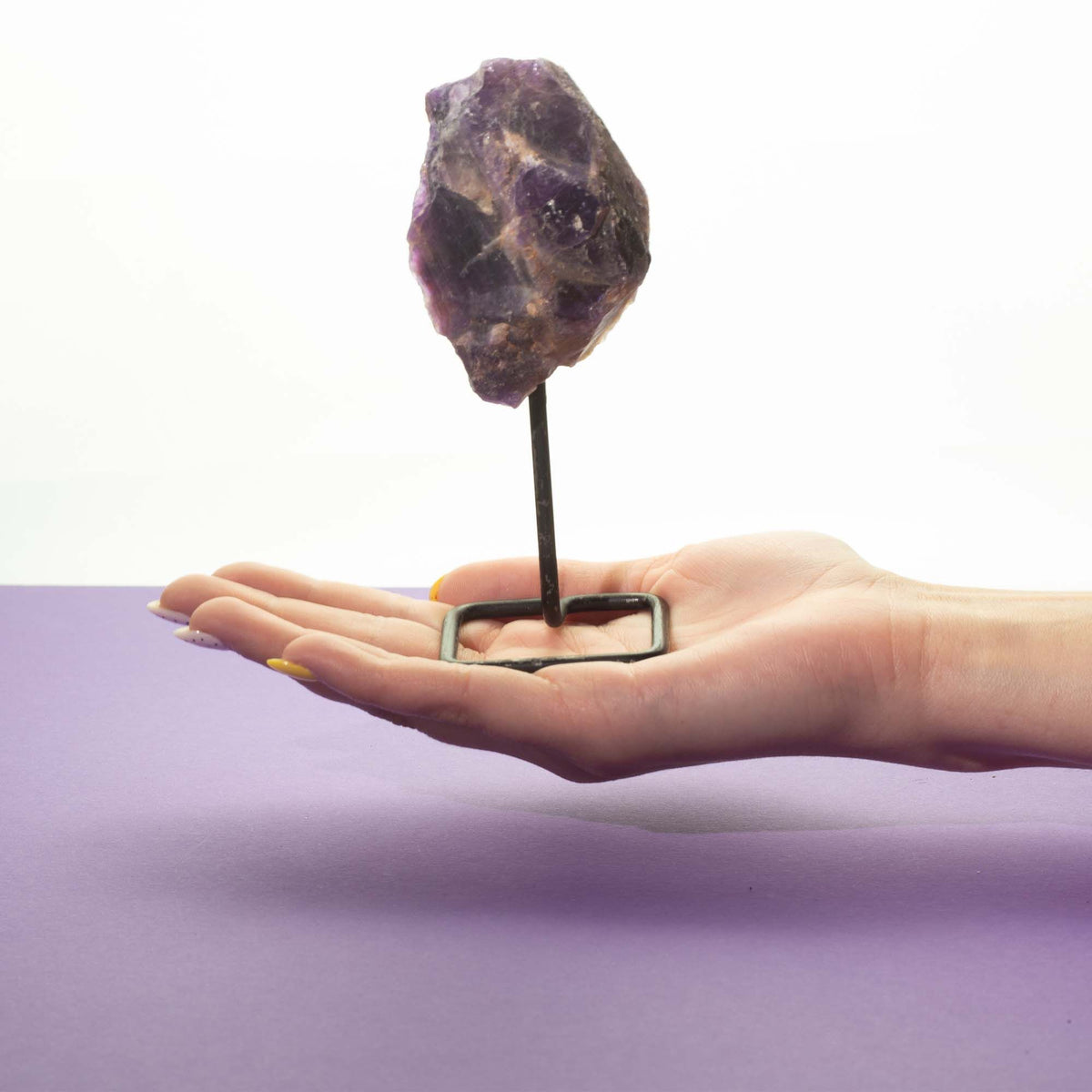 Mineral Specimen on Metal Stand - Amazonite