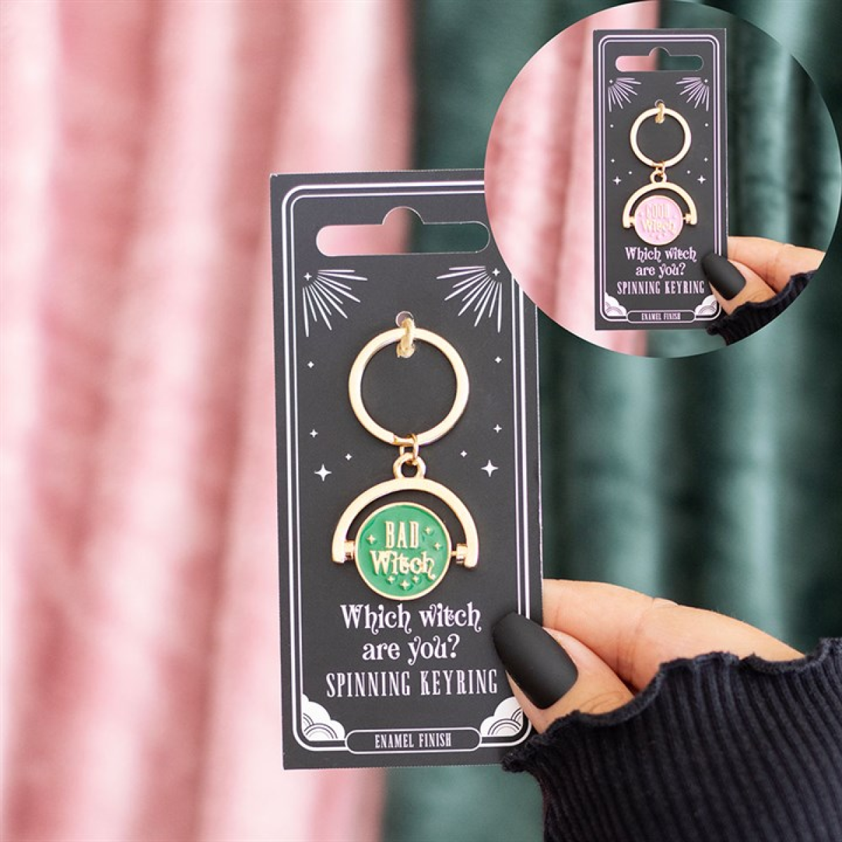 Which Witch Are You Spinning Keyring